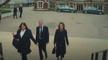 Ted Baker Rosell Long Length Wool Wrap Coat worn by Georgia Wright (Zoë Tapper) as seen in I, Jack Wright (S01E05)