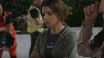 Cherries Fruits with Stars T-Shirt worn by Stephanie Smothers (Anna Kendrick) in Another Simple Favor