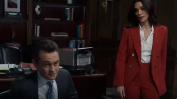 Boss Straight-Leg Trousers worn by Samantha Maroun (Odelya Halevi) as seen in Law & Order (S24E20)