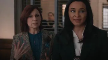 Etro Print Blazer worn by Elsbeth Tascioni (Carrie Preston) as seen in Elsbeth (S02E19)