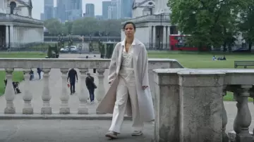 Max Mara Flared Cashmere Coat worn by Sophie (Gugu Mbatha-Raw) as seen in Surface (S02E02)