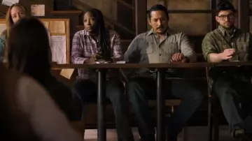 Wrangler Texas Authentic Stretch Denim Jeans worn by Tommy Miller (Gabriel Luna) as seen in The Last of Us (S02E03)