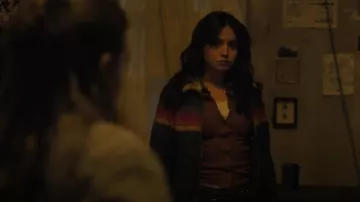 Aviator Nation 5 Stripe Jacket worn by Dina (Isabela Moner) as seen in The Last of Us (S02E03)
