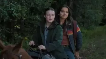 Free People We the Free Sola Studded Leather Belt worn by Dina (Isabela Moner) as seen in The Last of Us (S02E03)