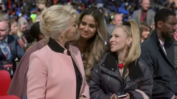 Red Hart pendant necklace worn by Keeley Jones (Juno Temple) as seen in Ted Lasso TV show (S03E03)