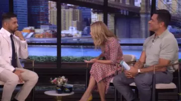 Abigail Printed Silk Voile Wrap Dress Abigail Printed Silk Voile Wrap Dress worn by Kelly Ripa as seen in LIVE with Kelly and Mark on May 1, 2025