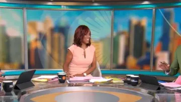 Robe Nora Gardner Daphne portée par Gayle King telle qu’elle est vue dans CBS Mornings le 2 mai 2025