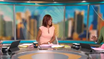 Nora Gardner Daphne Dress worn by Gayle King as seen in CBS Mornings on May 2, 2025