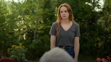 Majestic Filatures V-Neck Tee worn by Maggie Sullivan (Morgan Kohan) as seen in Sullivan's Crossing (S03E01)