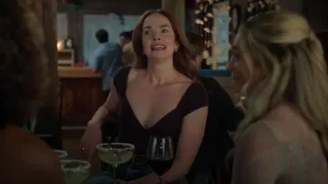 Free People Duo Corset Cami, Black worn by Maggie Sullivan (Morgan Kohan) as seen in Sullivan's Crossing (S03E02)