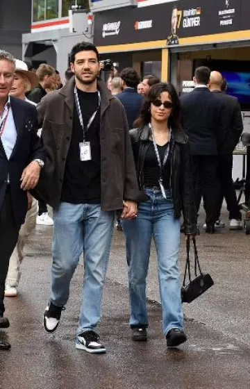 Nike Air Force One Sneakers worn by Camila Cabello in Miami Gp post on May 4, 2025