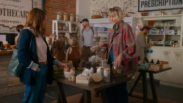 Free People Brown Red Plaid Flannel Shirt worn by Anne (Kerri Kenney-Silver) as seen in The Four Seasons (S01E01)