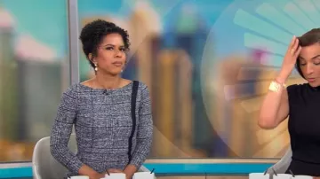 Chiara Boni La Petite Robe Rosmarijn Robe portée par Adriana Diaz telle qu’elle a été vue dans CBS Mornings le 27 avril 2025