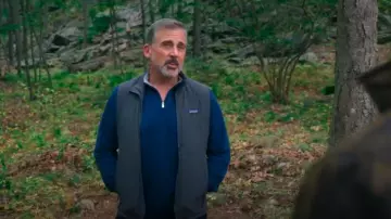 Patagonia Nano-Air® Light Vest In Utility Blue worn by Nick (Steve Carell) as seen in The Four Seasons (S01E01)