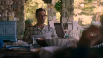 Vince White Plaid Short Sleeve Shirt worn by Jack (Will Forte) as seen in The Four Seasons (S01E01)