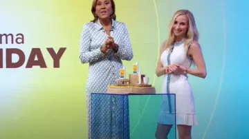 Mini robe en tricot Sandro portée par le Dr Whitney Bowe vue dans Good Morning America le 5 mai 2025