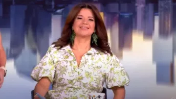 Cinq à Sept Ivy Paisley Maggio Vestido usado por Ana Navarro como se ve en The View el 5 de mayo de 2025