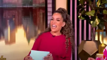 Victoria Beckham Classic Dolman Sleeve Midi Dress worn by Sunny Hostin as seen in The View on May 2, 2025