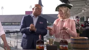 Falda tobillera plisada plisada de cintura caída Lela Rose usada por Dylan Dreyer como se ve en Today el 5 de mayo de 2025