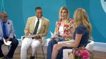 L'Agence Chamberlain Floral Blazer worn by Jill Martin as seen in Today on May 2, 2025
