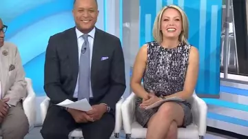 Taylor Black Fit and Flare Dress worn by Dylan Dreyer as seen in Today on May 1, 2025