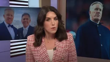 Zara Tailored Double Breasted Blazer worn by Liz Kreutz as seen in Today on May 1, 2025