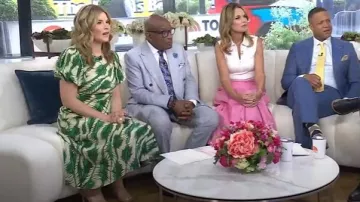 Vestido de Ulla Johnson Ines usado por Jenna Bush Hager como se ve en Today el 30 de abril de 2025