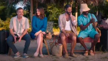 Toms Alpargata Rope 2.0 Espadrille In Stripes Ballet Pink worn by Kate (Tina Fey) as seen in The Four Seasons (S01E03)