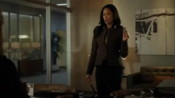 Stella McCartney Natalie Tweed Jacket worn by Erica Rollins (Lex Scott Davis) as seen in Suits LA (S01E09)
