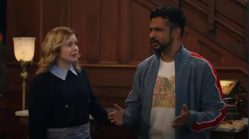 Atari Classic Centipede T-Shirt worn by Jay Arondekar (Utkarsh Ambudkar) as seen in Ghosts (S04E21)