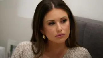 Girl and the Sun Leopard Print Plunge Midi Dress worn by (Nia Sanchez) as seen in The Valley (S02E02)