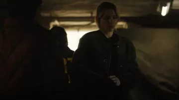 Mango Fur-Effect Coat with Appliqués worn by Nina Chase (Shantel VanSanten) as seen in FBI: Most Wanted (S06E13)