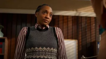 Chemise en popeline Rag & Bone Maxine portée par Faith Mitchell (Iantha Richardson) comme on le voit dans Will Trent (S03E16)