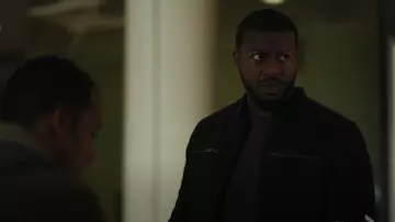 John Varvatos Men's Branden Band Collar Jacket worn by Ray Cannon (Edwin Hodge) as seen in FBI: Most Wanted (S06E13)