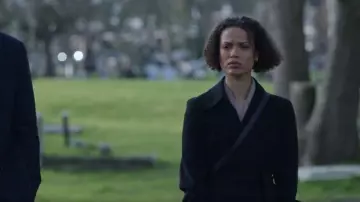Theory Oaklane Trench worn by Sophie Ellis (Gugu Mbatha-Raw) as seen in Surface (S02E05)