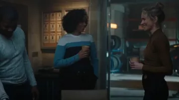 Theory Mirzi Washable Silk Sweater worn by Sheryll Barnes (Roxy Sternberg) as seen in FBI: Most Wanted (S06E16)