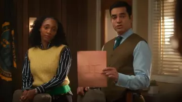 Veronica Beard Lloyd Striped Shirt worn by Faith Mitchell (Iantha Richardson) as seen in Will Trent (S03E17)