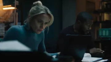 St. John Collection Line Nuda Long-Sleeve Turtleneck worn by Nina Chase (Shantel VanSanten) as seen in FBI: Most Wanted (S06E16)