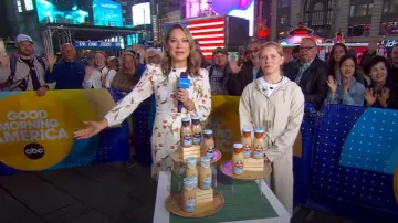 Reformation Long Sleeve Minidress worn by Ginger Zee as seen in Good Morning America on May 6, 2025