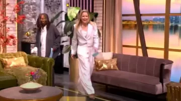 TWP Drew Wide Leg Pants worn by Sara Haines as seen in The View on  Sara Haines