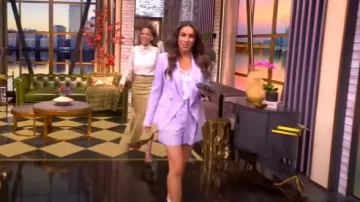 Veronica Beard Elbe Pleated Shorts worn by Alyssa Farah Griffin as seen in The View on May 6, 2025