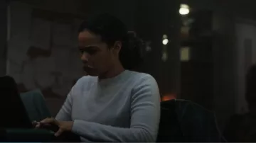 White + Warren Cashmere Core Crew Neck Pullover worn by Sheryll Barnes (Roxy Sternberg) as seen in FBI: Most Wanted (S06E17)