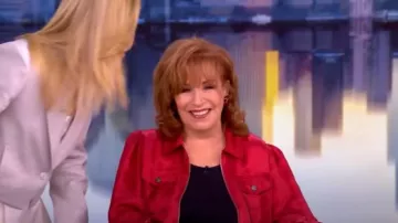 Cinq à sept Holly Puff Sleeve Utility Jacket worn by Joy Behar as seen in The View on May 6, 2025
