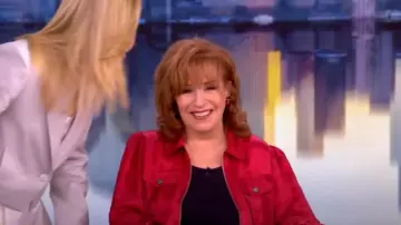 Cinq à sept Holly Puff Sleeve Utility Jacket worn by Joy Behar as seen in The View on May 6, 2025