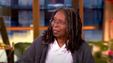 Aerie Fave Waffle Shirt worn by Whoopi Goldberg as seen in The View on May 6, 2025