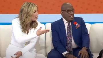 Cara Cara Belleport Top worn by Jenna Bush Hager as seen in Today on May 6, 2025