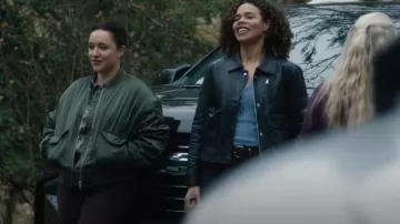 Beyond Yoga Melrose Jacket worn by Hana Gibson (Keisha Castle-Hughes) as seen in FBI: Most Wanted (S06E19)
