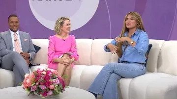 Levi's Iconic Western Button Down Shirt worn by Karol G as seen in Today on May 6, 2025