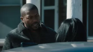 Zara wrinkled Textured Zip Jacket worn by Ray Cannon (Edwin Hodge) as seen in FBI: Most Wanted (S06E19)