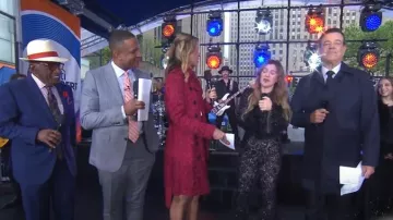Burberry Lace Double Breasted Belted Trench Coat worn by Savannah Guthrie as seen in Today on May 6, 2025